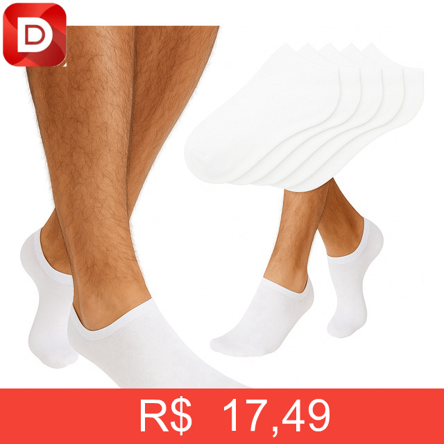 Foto do produto Kit 12 Pares De Meias Soquete Cano Curto