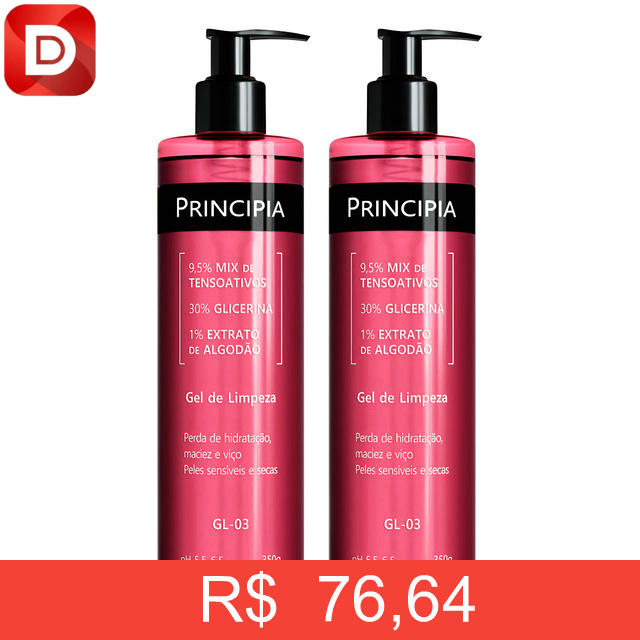 Foto do produto Kit C/ 2 Gel De Limpeza Facial Gl-03