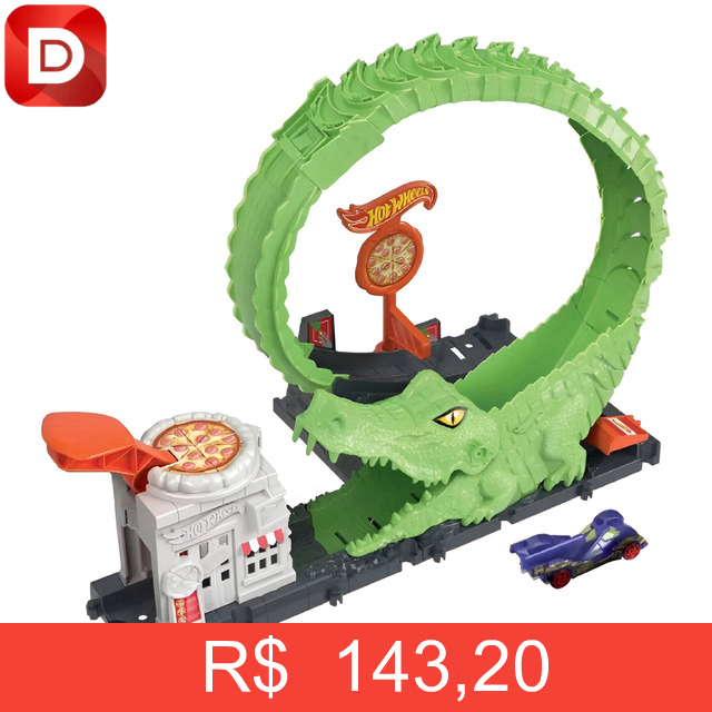 Foto do produto Hot Wheels Pista City Ataque Do Crocodilo