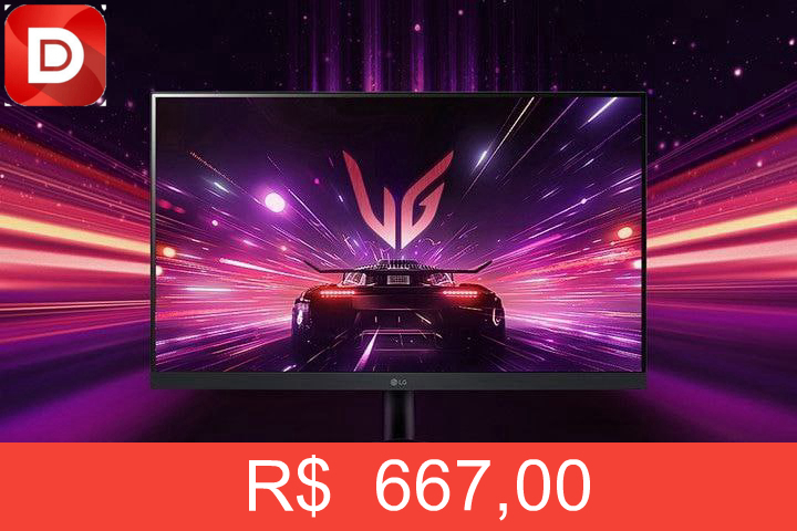 Foto do produto Monitor Gamer LG UltraGear 24GS60F-B
