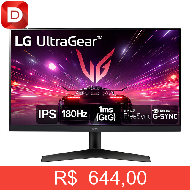 Foto do produto Monitor Gamer LG Ultragear 24