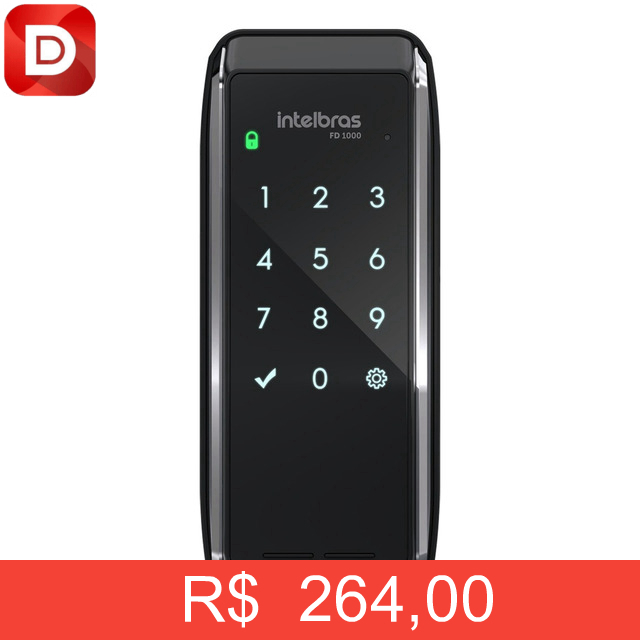 Foto do produto Intelbras Fechadura Digital De Sobrepor FD1000