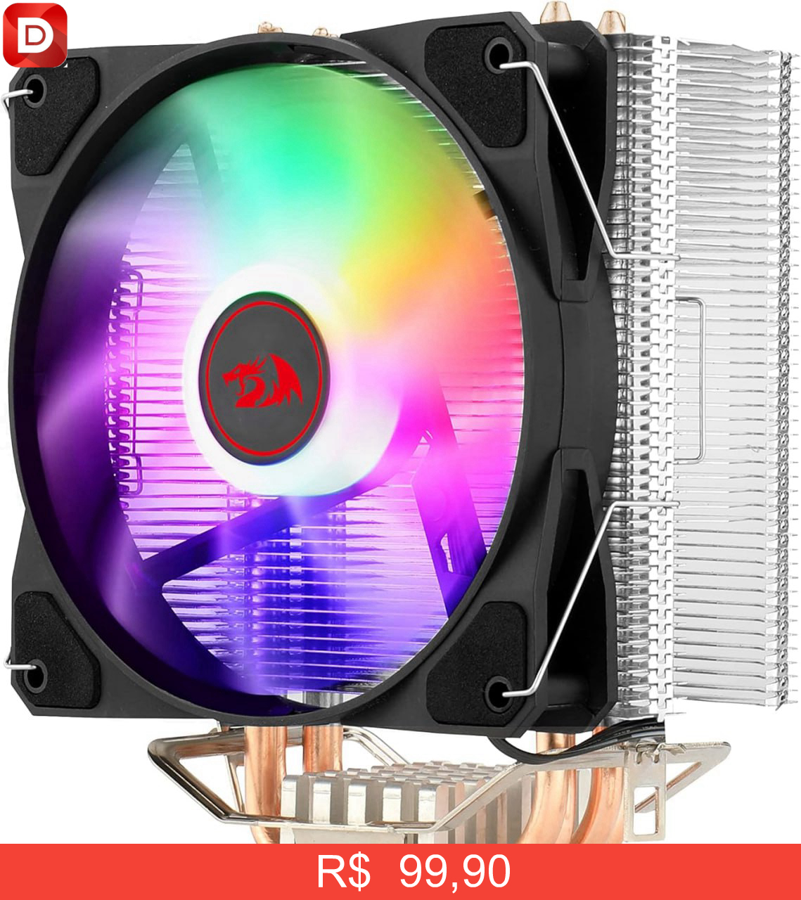 Foto do produto Cooler para Processador TYR RAINBOW CC-9104