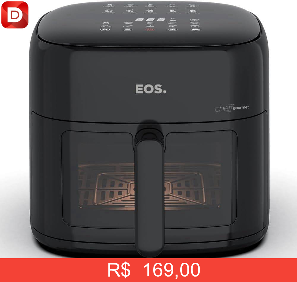 Foto do produto Fritadeira Sem Óleo Air Fryer Eos Chef Gourmet