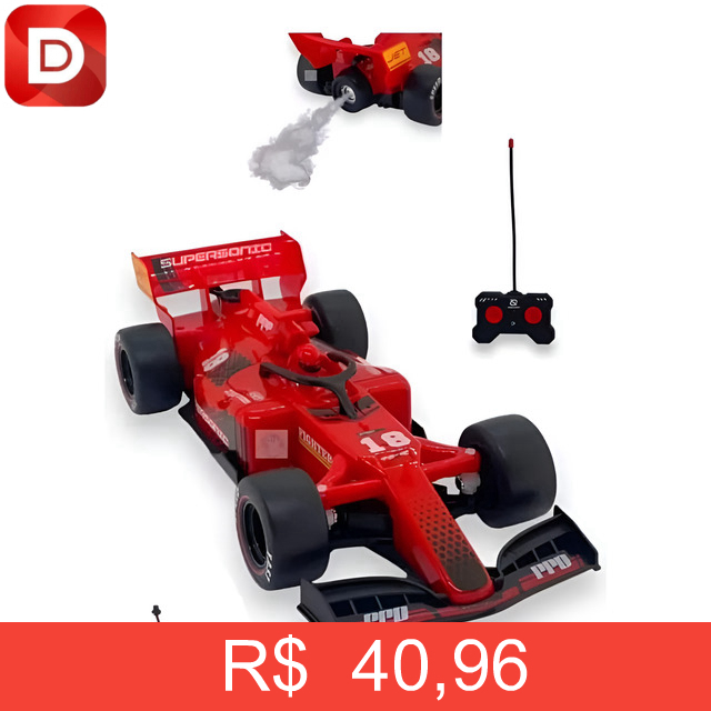 Foto do produto Carrinho Controle Remoto Recarregável Formula1