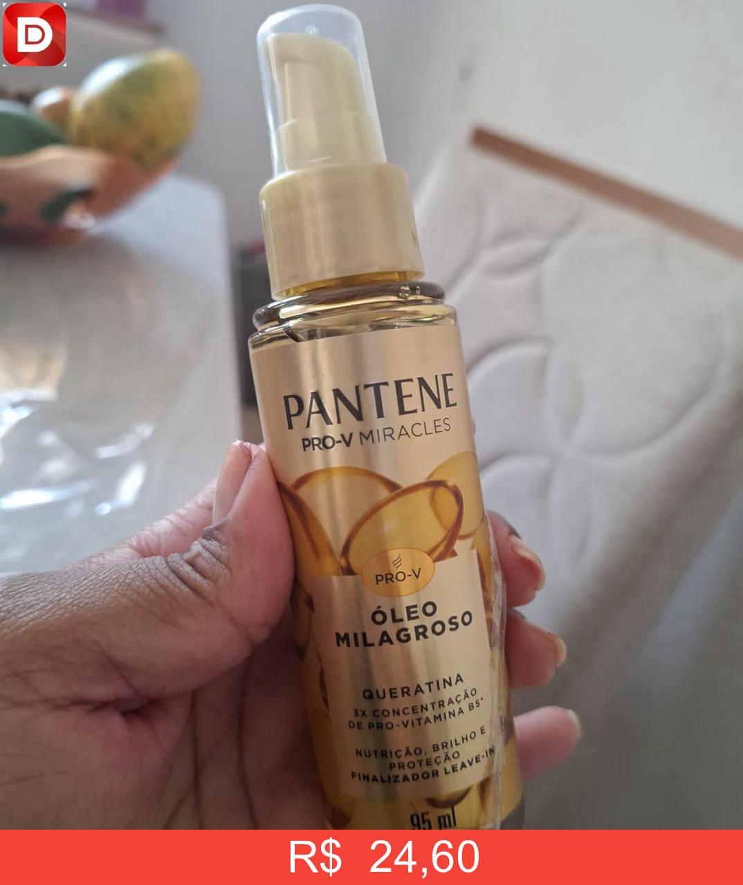 Foto do produto Pantene Pro-v Miracles Queratina Óleo Capilar Milagroso