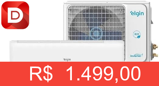 Foto do produto Ar Condicionado Split Hi Wall Elgin Eco Inverte II 12000 BTU/h Frio 45HJFE12C2CC