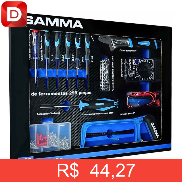 Foto do produto Kit Maleta Ferramentas Gamma