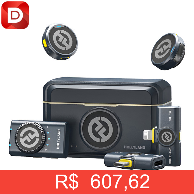 Foto do produto Microfone Hollyland Lark M2 Duo Combo