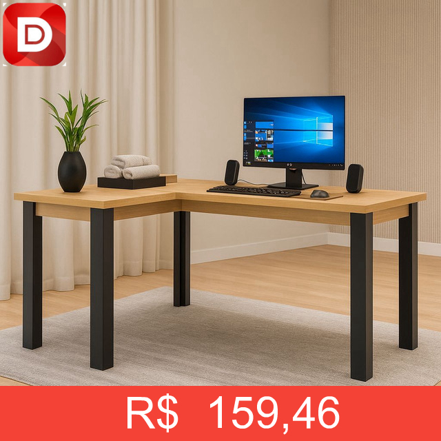 Foto do produto Escrivaninha de Canto Berlim