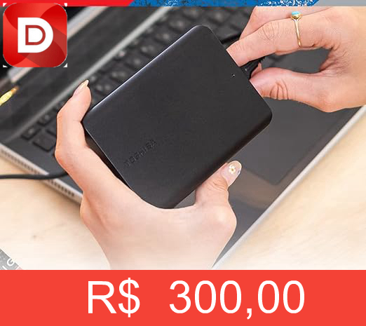 Foto do produto HD Externo Toshiba Canvio Basics