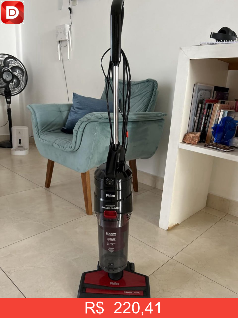 Foto do produto Aspirador Pó Philco Vertical Power Clean 2000W