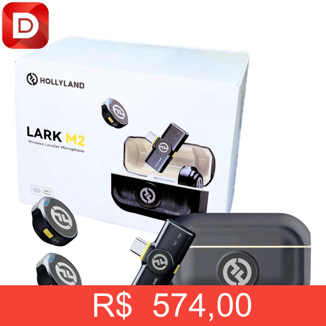 Foto do produto Microfone Hollyland Lark M2 Combo