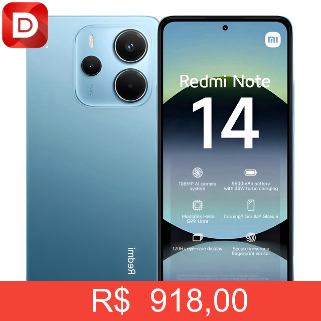 Foto do produto Xiaomi Redmi Note 14 4G