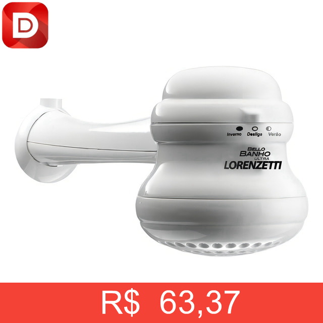Foto do produto Chuveiro Elétrico Lorenzetti Loren Bello Ultra 5500W