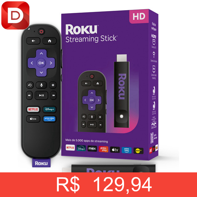 Foto do produto Roku Streaming Stick Full HD