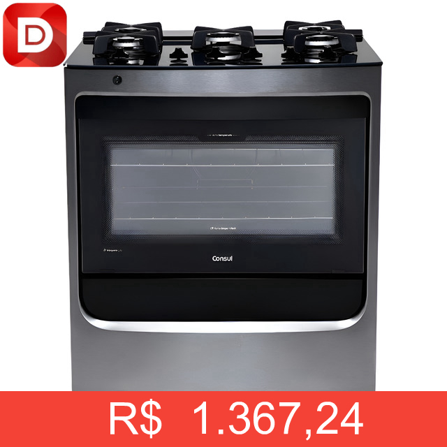 Foto do produto Fogão Consul 5 Bocas