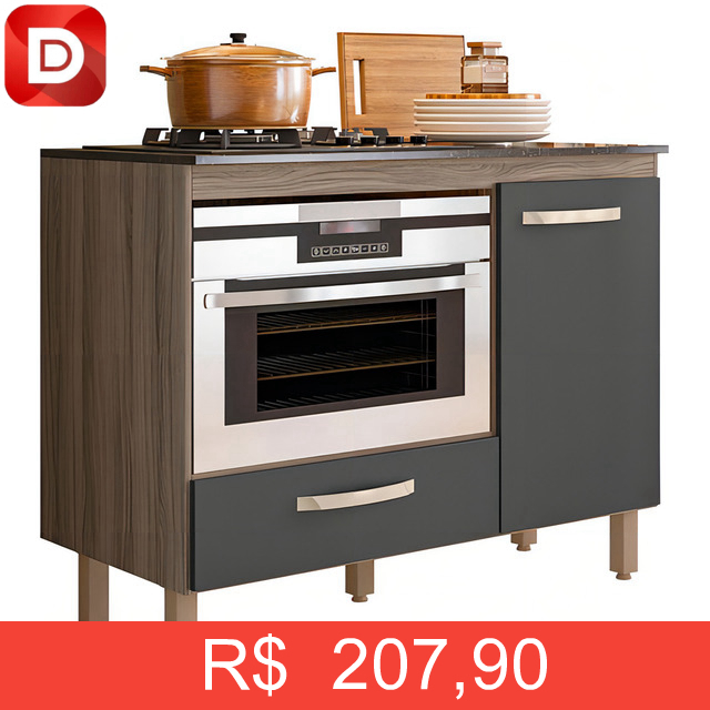 Foto do produto Balcão De Cozinha Para Cooktop Fit