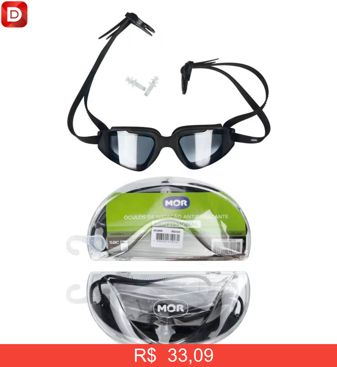 Foto do produto Óculos de Natação Antiembaçante Profissional