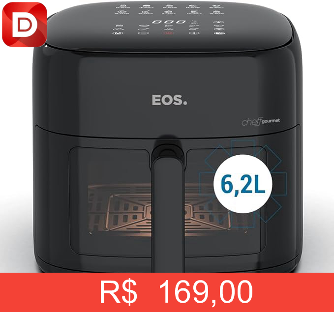 Foto do produto Fritadeira Sem Óleo Air Fryer Eos Chef Gourmet