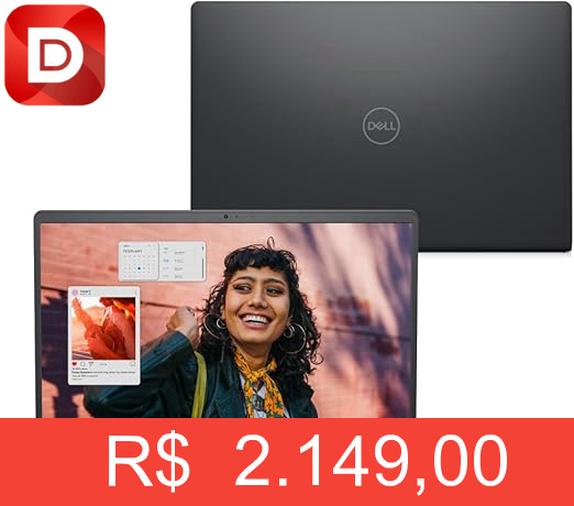 Foto do produto Notebook Dell Inspiron i15-i3100-A15P