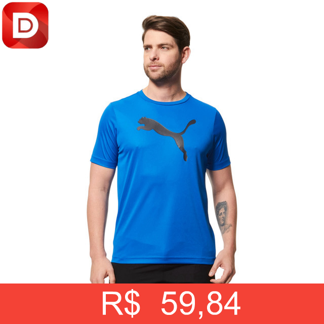 Foto do produto Camiseta Casual Ess Logo Poly Tee Puma
