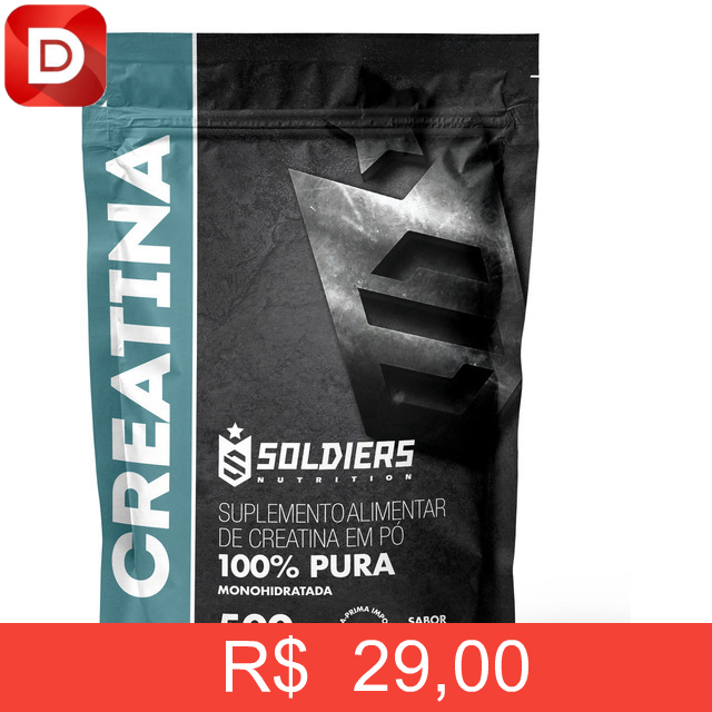 Foto do produto Creatina Monohidratada 500g Soldiers Nutrition