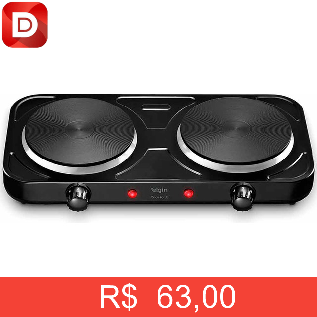 Foto do produto Fogão Cooktop Elétrico Elgin 2 Bocas