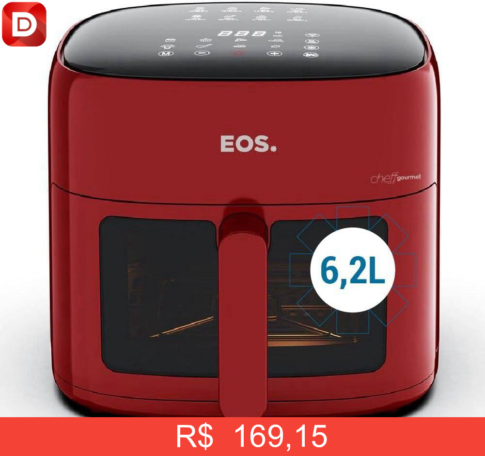 Foto do produto Fritadeira Sem Óleo Air Fryer Eos Chef Gourmet
