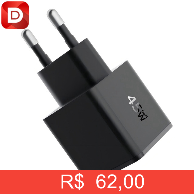 Foto do produto Carregador Turbo 45W Qcy Mini Gan Gn101