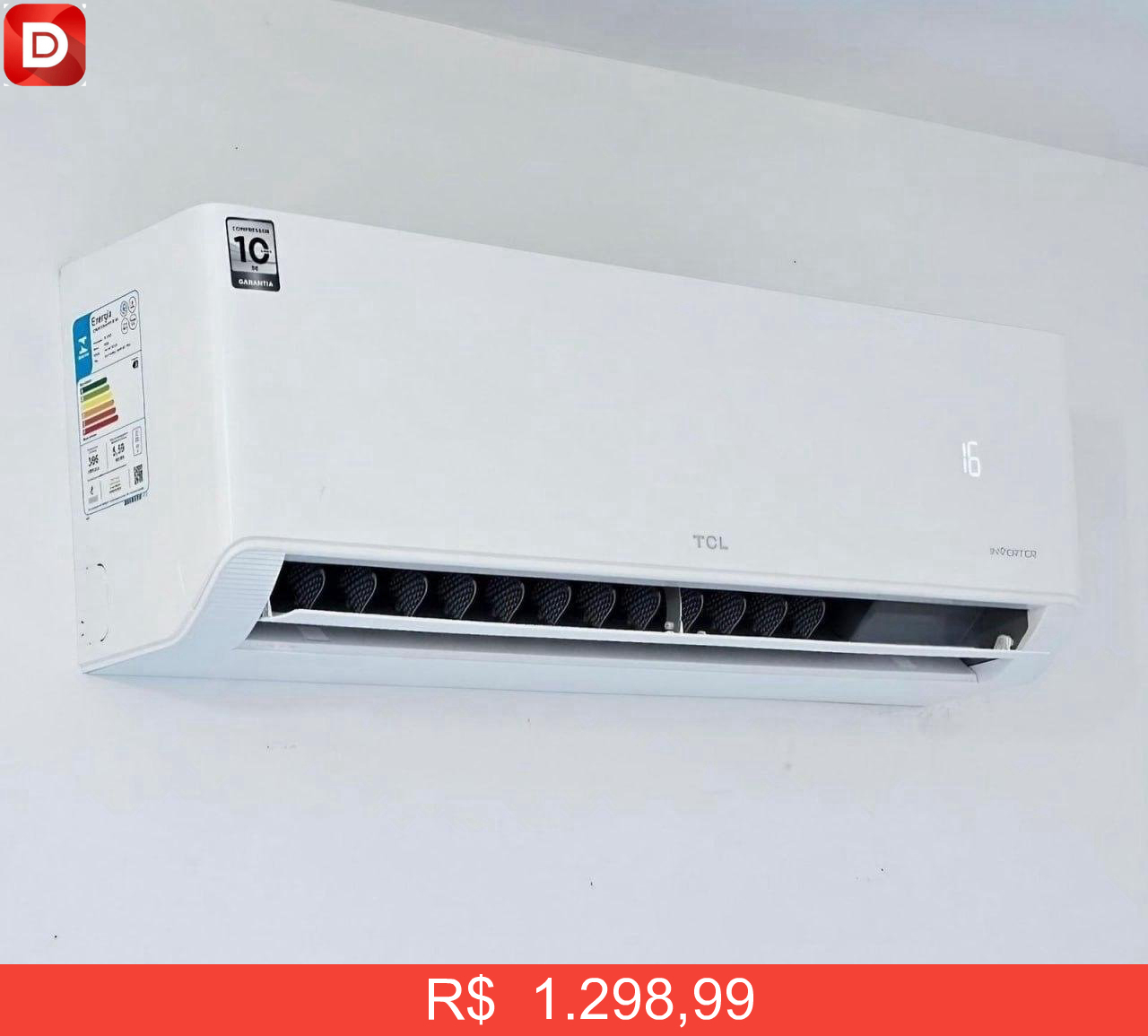 Foto do produto Ar Condicionado TCL Split Hi Wall Elite Inverter