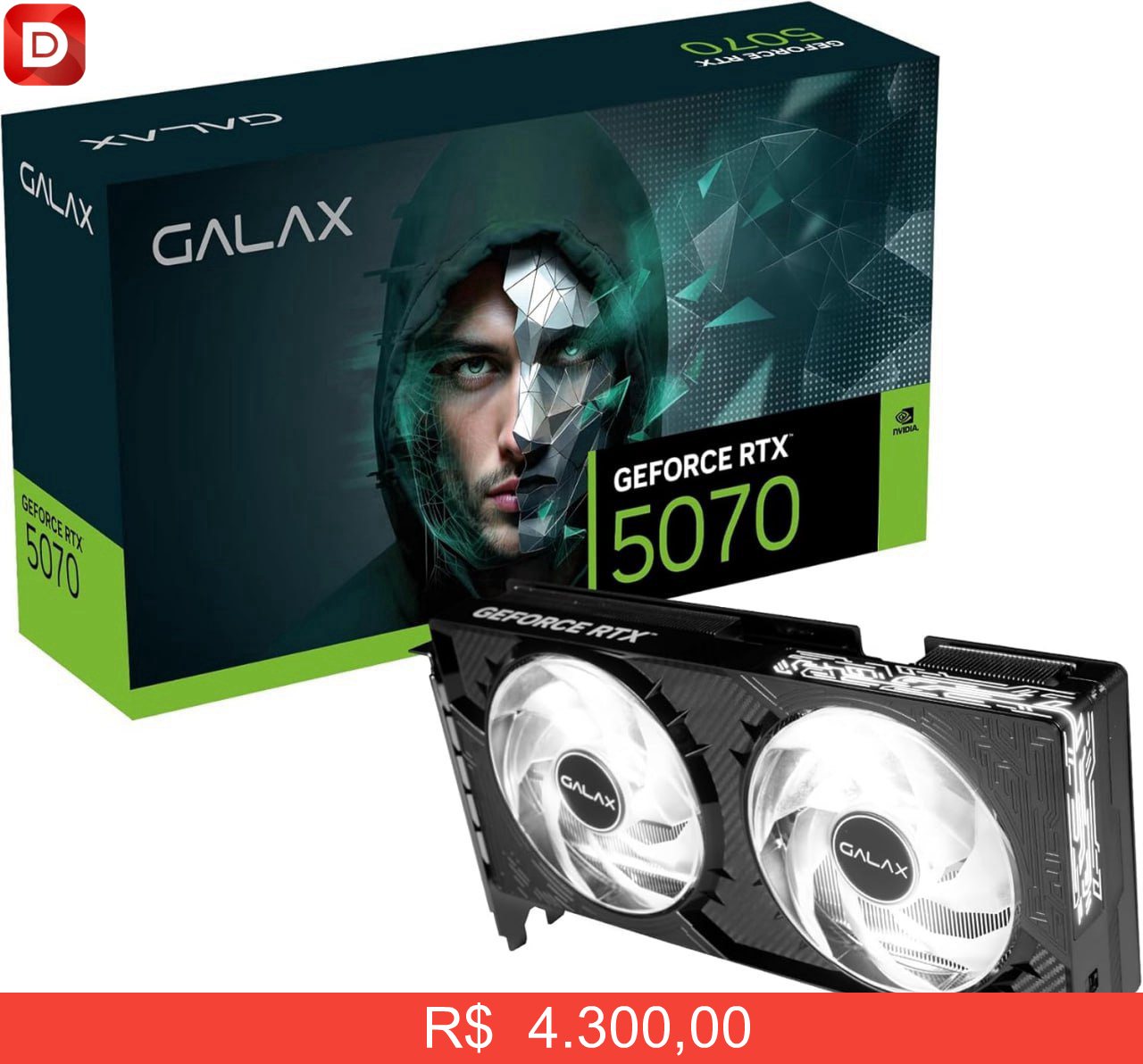 Foto do produto GALAX GeForce RTX 5070 2X 1-CLICK OC