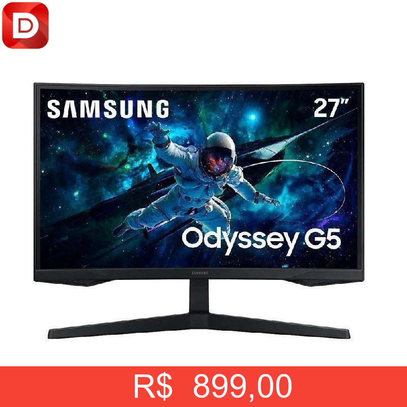 Foto do produto Monitor Gamer Samsung Odyssey G5 27
