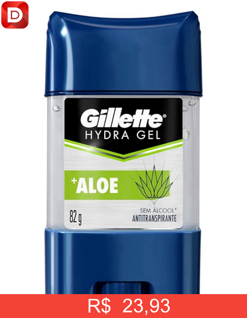 Foto do produto Desodorante Gel Antitranspirante Gillette Hydra Gel Aloe