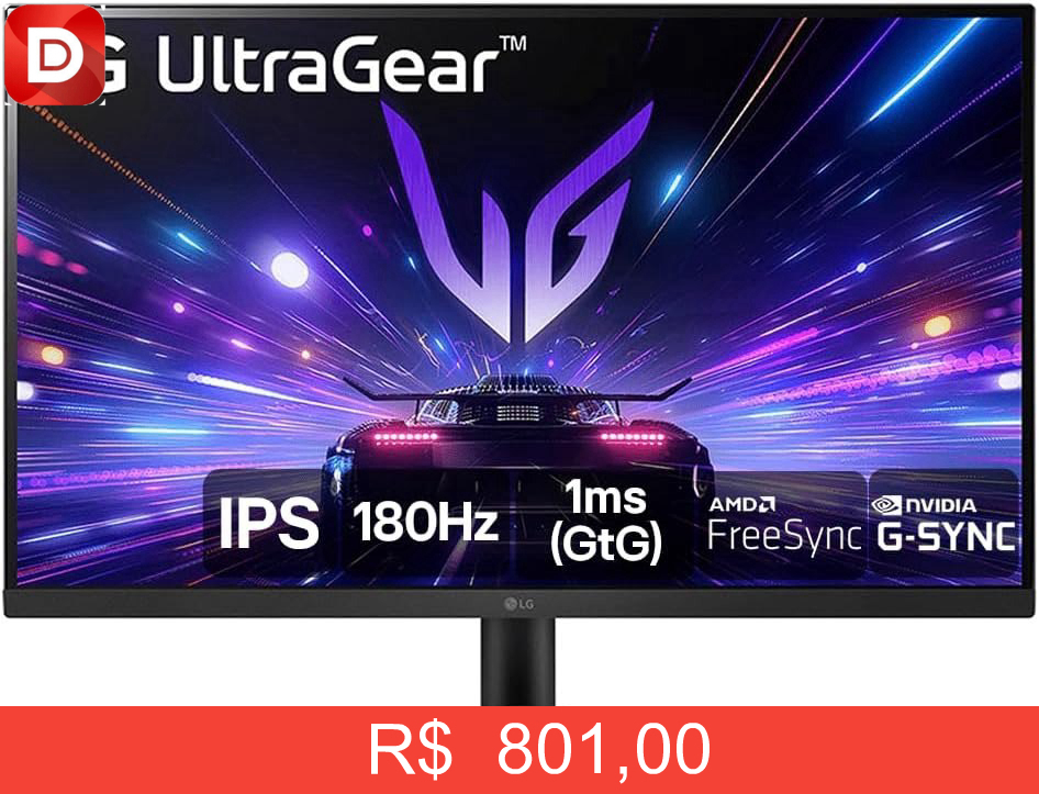Foto do produto Monitor Gamer LG UltraGear 27GS60F-B
