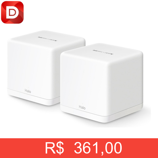 Foto do produto Roteador Mesh Wi-fi 6 Mercusys Halo H60x Gigabit