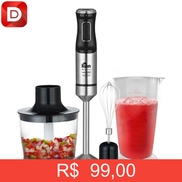 Foto do produto Kian Mixer Turbo 3 Em 1 Inox Misturadora