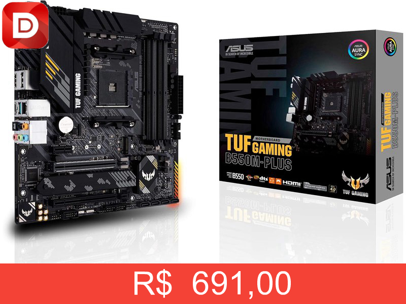 Foto do produto Asus TUF GAMING B550M-PLUS