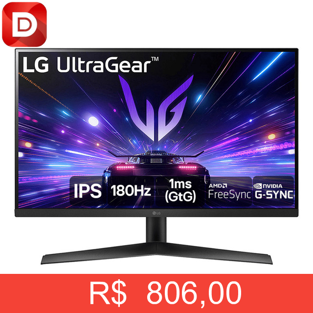Foto do produto Monitor Gamer LG UltraGear 27” IPS
