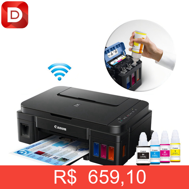 Foto do produto Impressora Multifuncional Cor Canon Pixma G3110