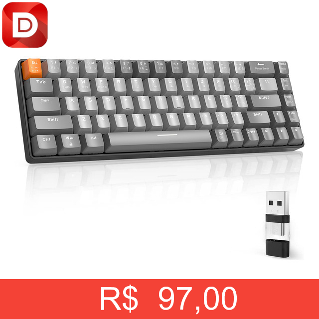 Foto do produto Teclado Mecânico Free Wolf K68