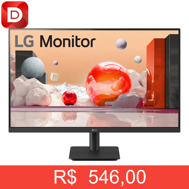 Foto do produto Monitor PC Gamer LG 27” IPS Full HD 100Hz