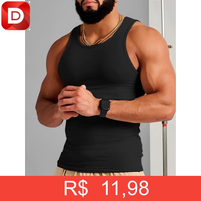 Foto do produto Regata Americana Masculina Canelada