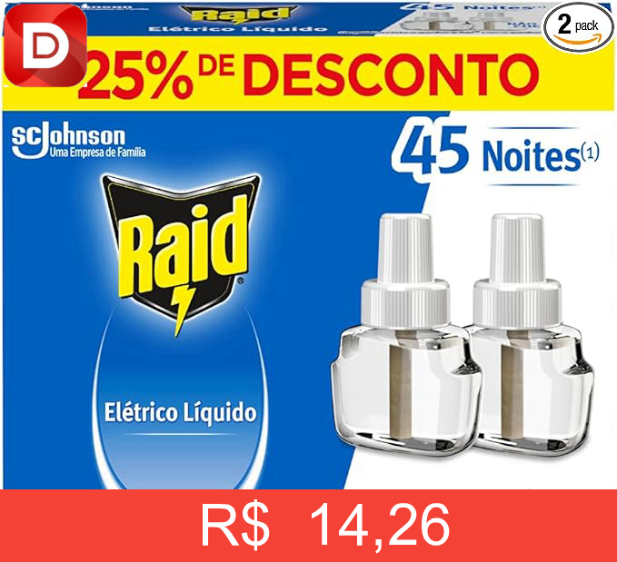 Foto do produto Raid Repelente Eletrico Líquido