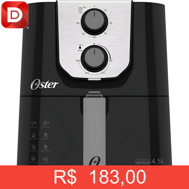 Foto do produto Fritadeira Black Perform 4,5L Oster OFRT510