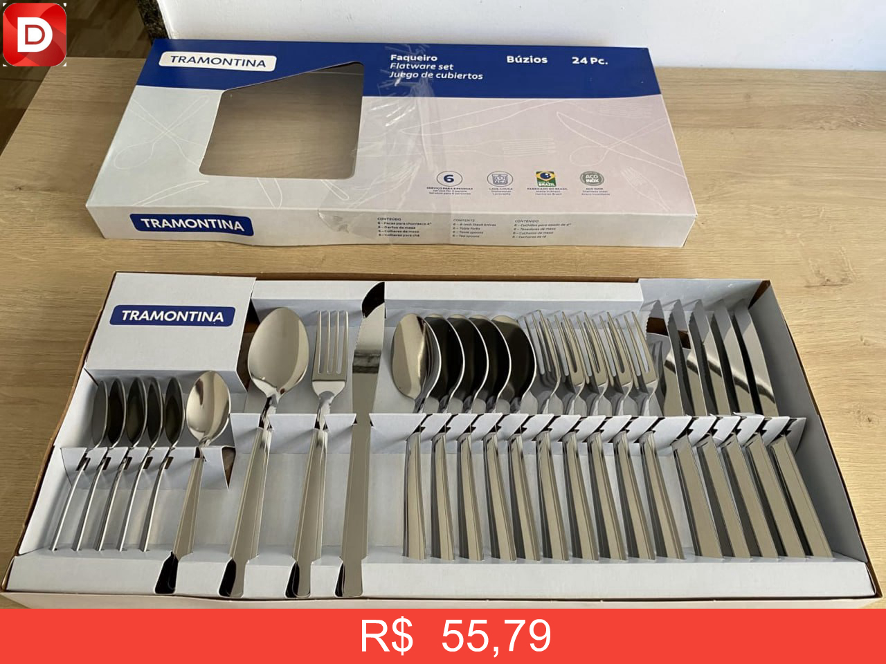 Foto do produto Faqueiro Tramontina Búzios