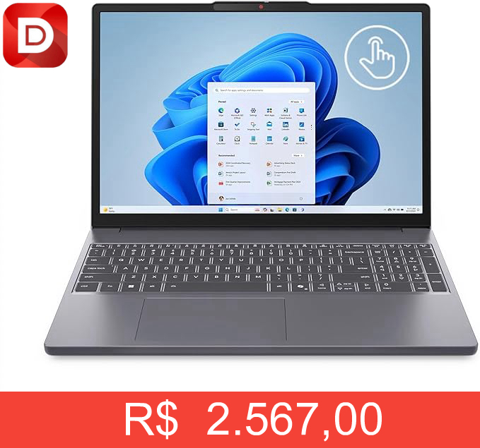Foto do produto Notebook Lenovo IdeaPad Slim 3