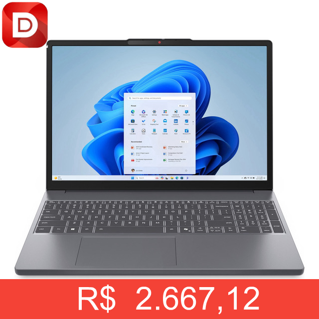 Foto do produto Notebook Lenovo IdeaPad Slim 3