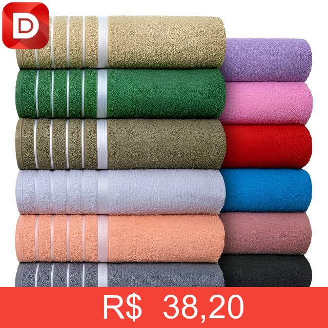 Foto do produto Kit com 4 Toalha de Banho Gigante