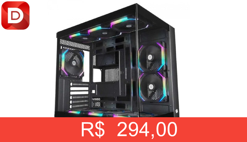 Foto do produto Gabinete Gamer Redragon Wideload Pro